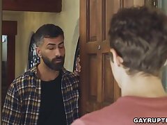 Hot taboo gay sex scene with studs Adam Ramzi and Jayden Marcos