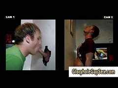 Straight guy tricked at gay gloryhole