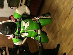 Hogshackled bikerslave is supended - 3