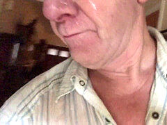 Huge black rod facehole Fucks Stewart Bowman, Cums on Face