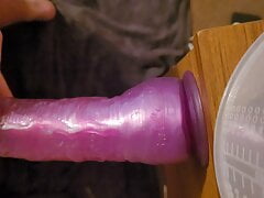 Toying my ass with girlfriends dildo (big)