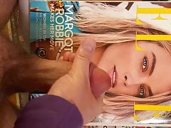 Cumming for Margot Robbie and licking it up 3