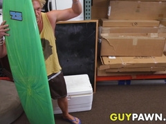 Pawn brokers pounding surfers sweet ass in the back room