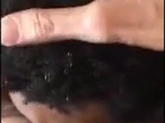 Black Fellow Gives Head to a Suspended White Man