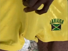 Jamaican black muscle man sausage