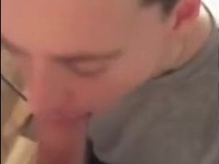 Cumming in the twink's mouth and he swallows it all 2