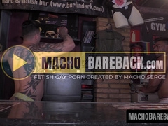 Macho Favio Vador feeds hunk Freddy Salvador of his finest meat