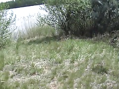 Wanking at the lake
