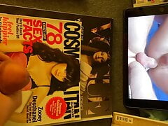 Cumming for Zooey Deschanel and licking it up 6