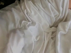 Nylon Slip Wank & Cum - Vintage Crossdresser Webcam Solo