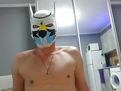 andkvcat dog sitting on dick
