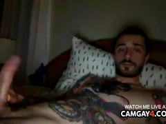 Boy With Tattoo Masturbating