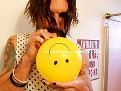 Balloon Fetish - Casey Blowing Balloons Part6 Video1