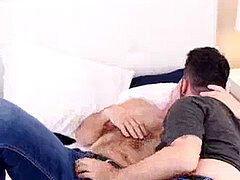 BEARFILMS Young Tony Rivers beaten By dad otter Big Cock