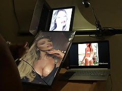 Massive 3 day Cum Tribute splattered on Candice Swanepoel 5
