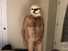 Stormtrooper does Girl Thong Striptease