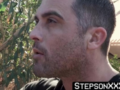 StepsonXXX.com - I wrestled my beefy stepdad Sean Duran into sucking my stiff dick