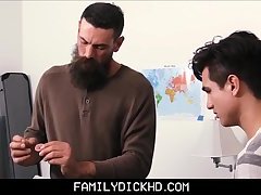 Stepdad Shows Virgin Stepson How It's Done