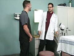 Cute Latino Doctor Cesar Rossi Gets Caught Jerking Off