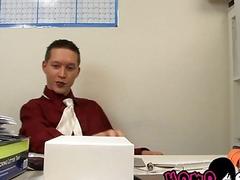 Young men deepthroating in a warehouse before balls deep drilling