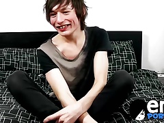 Cute Jesse Andrews plans to spend his porn money on socks