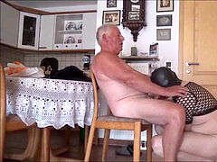 super-cute granddad & masked unusual guy suck & fuck each other