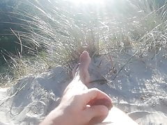 masturbation on beach