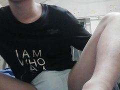 Teenager Wear Football socks Masturbation