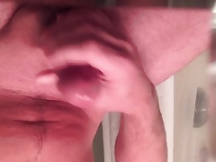 Big Cock precum stroking closeup jerking Edging cumshot