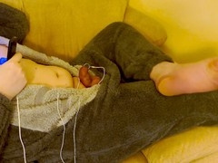 Chubby, electro stimulation, gay chubby man