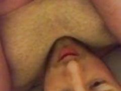 Slavecarl self cum facial