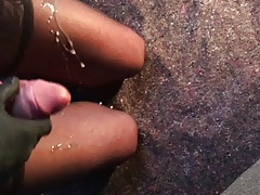 CD cums on stockings