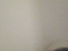 Goth dude having fun with himself