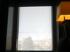 exposed exposing out the window