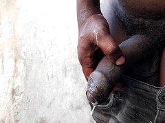 Black cock cum hard