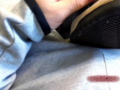 Huge Cumshot On Feet After Footjob And Sniffing Fun