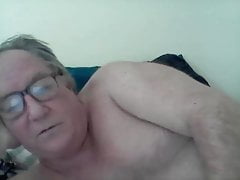 Daddy strokes on cam
