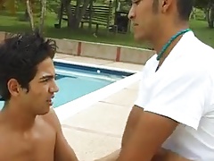 Latin Twinks Fucking at Poolside