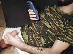Submissive slut sucks daddy's cock in the greek army