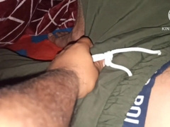 First-Ever time my stepbrother monster shaft fondling in midnight