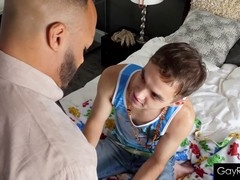 Step dad and step son, analingus, gay stepdad