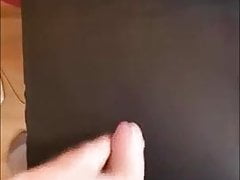 My big cumshot on desk