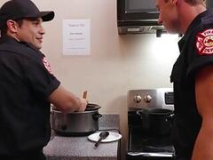 Firefighters Andrew and Justin suck and fucklike Devin Franco