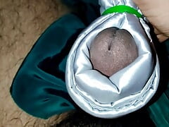 Satin silk handjob porn - Girlfriend satin skirt rollover and cum of dick head (134)