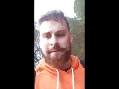 Muscular Guy Rides A Dildo In The Woods