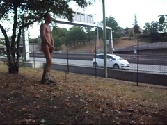 Stroking near Highway