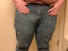 Hunk in underwear jerking off and blowing a load