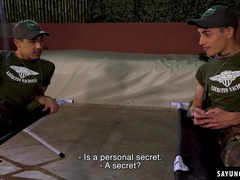 Felix Harris and Gabriel Chiappe and their jerking off training