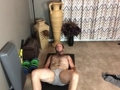 Workout idol Adam Castle with a focus on ass and fart JOI