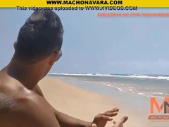 the stick showed on the beach